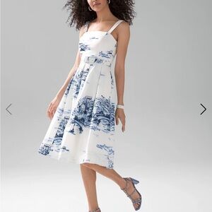 NWT White House Black Market Poplin Dress, size 6